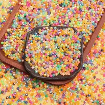 300 шт., 4 мм, прозрачные акриловые остроконечные бусины, свободные алмазные бусины, аксессуары для браслета «сделай сам» синий