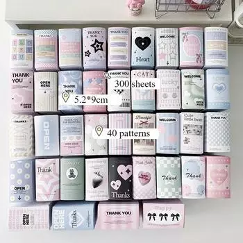 300 шт. английские наклейки для запечатывания Kpop Idol 3 дюйма фотокарточка упаковка самолет коробка пузырчатая сумка DIY декор этикетки наклейки