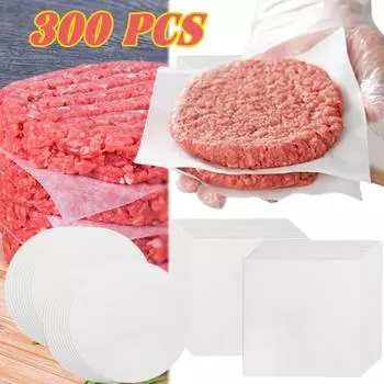 300 шт. Бумага для котлет для гамбургеров, круглая вощеная бумага, квадратный лист пергаментной бумаги для бургеров, пресс для выпечки, тортов, выпечка отдельно 11CM