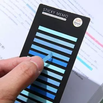 300 шт. цветных полупрозрачных полосок ПЭТ-индексных наклеек, заметок, наклеек с выделенными метками, закладок для предметов, канцелярских принадлежностей для студентов, клейких заметок