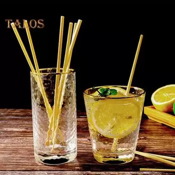 300 шт., деревянные соломинки, пищевая питьевая вода, легкие, надежные, не пластиковые соломинки, товары для вечеринок