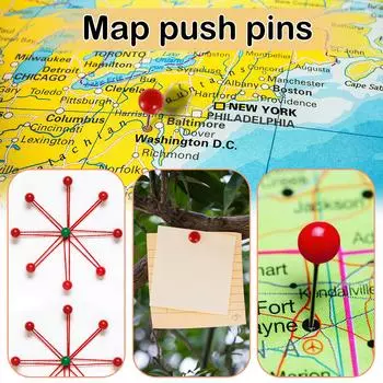 300 шт./компл. кнопки-кнопки с пластиковой головкой и стальным наконечником 4x15 мм пробковая доска безопасная красная канцелярская кнопка для офиса и школы белый