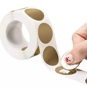 300 шт. круглых скретч-наклеек 1 дюйм этикетки своими руками наклейка для вечеринки