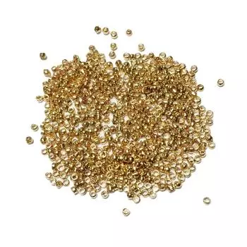 300 шт. металлические круглые бусины-разделители, подвески, принадлежности для самостоятельного изготовления ювелирных изделий, темно-золотые 1.5x1.5mm