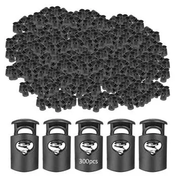 300 шт. одноотверстие пружинный шнур замки нейлоновая веревка пряжка багаж одежда аксессуары большой L