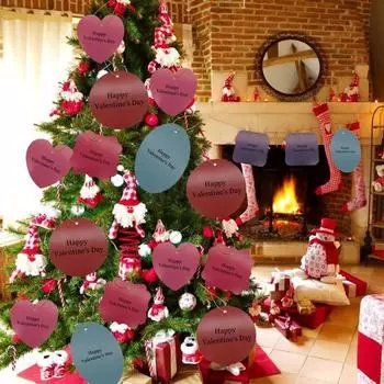 300 шт. открыток ко Дню святого Валентина в форме сердца, квадратных, круглых вырезов, сделай сам, поделки, картонная бумага