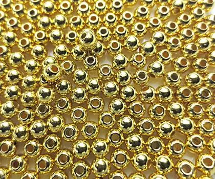 300 шт. позолоченных пластиковых бусин в форме шара диаметром 4 мм, круглые шарики, ремесла, товары для рукоделия, ювелирные изделия, аксессуары, детали, Huey, материалы для рукоделия, Huey
