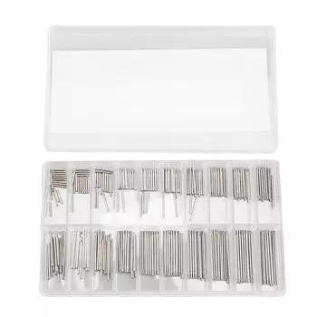 300 шт. пружинных стержней для часов из нержавеющей стали, штифты для снятия звеньев, ручные инструменты для ремонта ремешков наручных часов 1.0mm Single Head