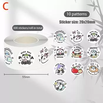 300 шт./рулон наклейки капибара милые водонепроницаемые граффити эстетические декоративные чемодан ноутбук чашка телефон дневник детские наклейки игрушка C