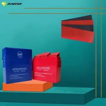 300 шт. стоматологическая артикуляционная бумага Dentista сине-красная двухсторонняя полоска для прикуса стоматологический уход за зубами отбеливающий материал инструмент синий