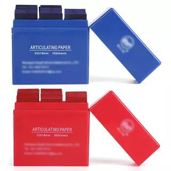 300 шт. стоматологическая артикуляционная бумага для артикуляции прикуса для регулировки прикуса синий