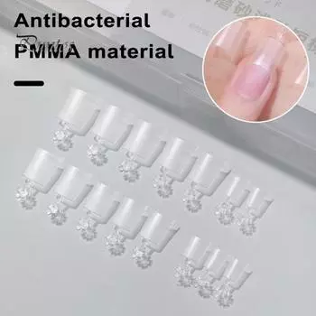 300 шт. ультратонкие прозрачные овальные квадратные типсы, носимые французские матовые кончики для наращивания ногтей, принадлежности для дизайна ногтей «сделай сам» B