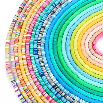 300 шт./упак. 6 мм полимерная глина лист бусины DIY браслет ожерелье серьги ювелирные изделия аксессуары 6mm 300pcs/bag