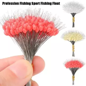 300 шт./упак. поплавок для рыбалки, силиконовая пробка, разъем для космических фасолей, сопротивление лески, аксессуары для рыбалки, 3 размера red S