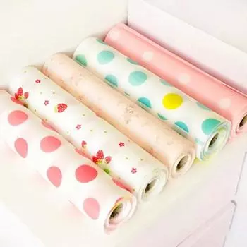 300 см бумажная полка для ящика шкафа, коврик для кухонного стола Pink Flower