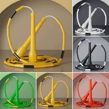 300 см детская бамбуковая скакалка для суставов, регулируемая эргономичная нескользящая ручка, не спутывается, физическое тестирование, обучение студентов, взрослых, скакалка жёлтый