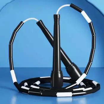 300 см детская бамбуковая скакалка для суставов, регулируемая эргономичная нескользящая ручка, не спутывается, физическое тестирование, обучение студентов, взрослых, скакалка жёлтый