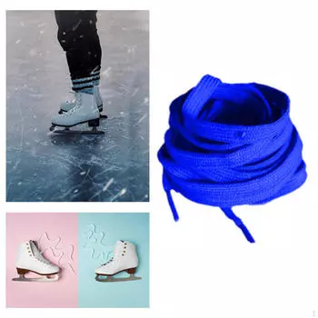 300 см полиэстеровые коньки хоккейные шнурки синий