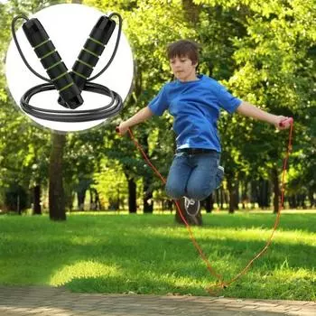 300 см стальная проволока скакалкой регулируемая физическая проверка нескользящая ручка неспутывающаяся веревка силовые тренировки студенты синий