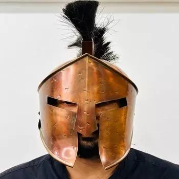 300 Spartan Helmet Copper Edition Средневековый стальной шлем с внутренней подкладкой Лучший подарок для него