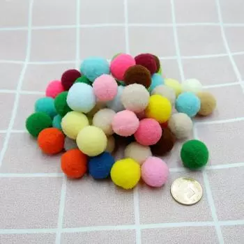 300 упаковок/лот Красочные и стильные товары для рукоделия для проектов «сделай сам» Помпоны Шарики Помпоны