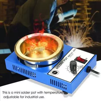 300 Вт 220 В 100 мм 1200 г Мини-бессвинцовый паяльный горшок с титановым покрытием из нержавеющей стали 150W