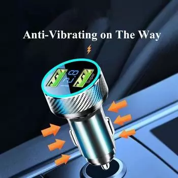 300 Вт 2 в 1 USB автомобильное зарядное устройство адаптер супер быстрая зарядка с монитором напряжения для iPhone Oneplus OPPO VIVO Y8J0