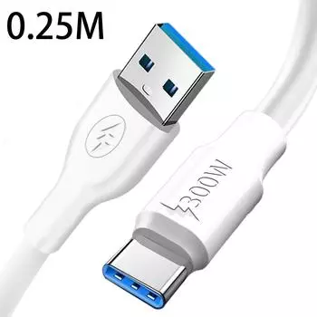 300 Вт TYPE-C прочный сверхтолстый кабель сверхбыстрой зарядки USB C телефон зарядное устройство линия передачи данных для Android Samsung Xiaomi Huawei Type-C провод 0.25m