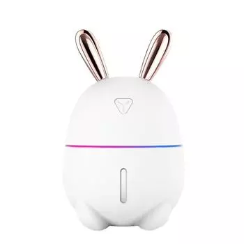 300ML Air Humidifier Mini Home Office Mute Atomizer Aroma Diffuser Essential Oils Color LED Lamp Air Humidifier Mist Maker USB белый