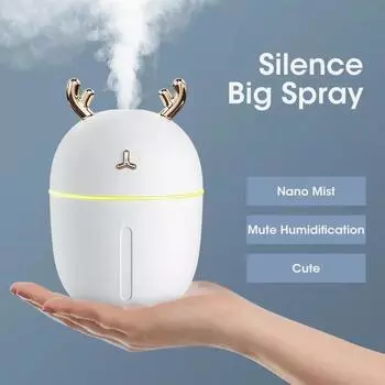 300ml Cute Pet Humidifier Portable USB Home Light Silent Mini Umidificador Desktop Small Aromatherapy Home Car Air Purifier