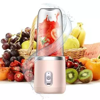 300ml Electric Juicer Cup Stainless Steel Blade Portable Juicer Mixer Rechargeable Mini Fresh Juicing Cup Household Kitchen Tool