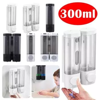 300 мл дозатор мыла-лосьона настенный ручной дозатор жидкого мыла многоразовый дозатор мыла для кухни ванной комнаты туалета