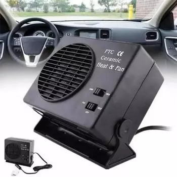 300W 12V Portable Car Heater Electric Cooling Heating Fan Auto Windshield Defogging Demister Defroster Portable Electric Dryer
