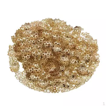 300x6/8 мм колпачки для бусин, ожерелье, браслет, серьги, конец 6mm Golden