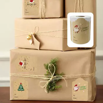 300x Christmas Labels Stickers Xmas Decals Paper Seals Adults Name