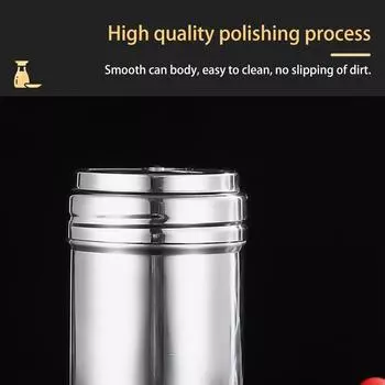 304 нержавеющая сталь банка для приправ солонка и перечница для кемпинга на открытом воздухе контейнер для специй барбекю аксессуары для кухни дома светло-серый