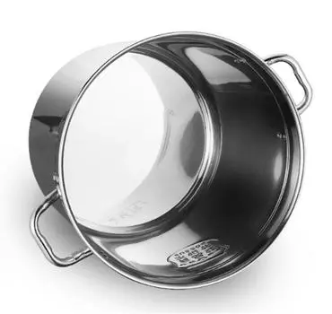 304 Нержавеющая сталь большой большой емкости ведро ведро с комбинированной подошвой толстый суповой горшок коммерческий бытовой 4 мм поварской кухонный горшок