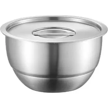 304 Нержавеющая сталь Чаша для варки яиц на пару Практичная металлическая чаша Утолщенная чаша для риса для пасты, супа, закусок, хлопьев Кухонные принадлежности