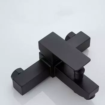 304 нержавеющая сталь черный смеситель для ванны для душа ванная настенный смеситель для ванны горячая и холодная вода одна ручка