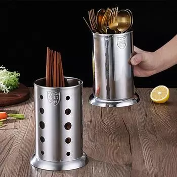 304 нержавеющая сталь держатель для палочек для еды столовые приборы сливная полка для хранения ножей вилок ложек органайзер клетка кухонные принадлежности