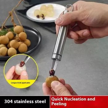 304 нержавеющая сталь драконий глаз артефакт для удаления сердцевины свежий артефакт для очистки лонган удаление сердцевины Драконий глаз мясо копание бытовая органика