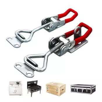 304 нержавеющая сталь дверной болт типа быстрозажимной фиксатор регулируемый зажим пряжка зажим болт Bu D5B8 Red-4001