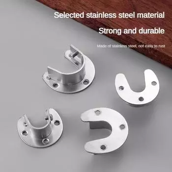 304 Нержавеющая сталь Фланец Сиденья Аксессуары Крючок Карниз Труба Крючок Фиксированный кронштейн Сиденья Крючок Болт с защелкой