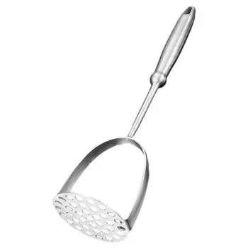 304 Нержавеющая сталь Картофельная сладкая давилка для чеснока Ручной кухонный инструмент для овощей и фруктов Кухонные принадлежности серебряный