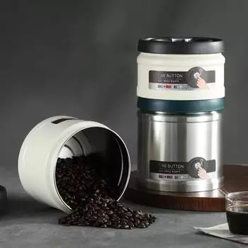 304 нержавеющая сталь кофейные зерна вакуумный герметичный резервуар прессованный тип вакуумный зерновой чай орехи Crisper герметичный резервуар кухонный органайзер для хранения