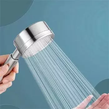 304 Нержавеющая сталь лейка для душа ручная водосберегающая лейка для душа напорный душ моющаяся лейка для душа аксессуары для ванной комнаты 1pcs серебряный