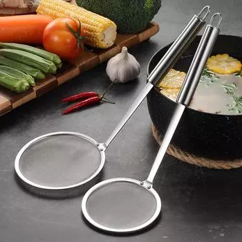 304 Нержавеющая сталь Мелкая сетка для утечки масла Многофункциональное сито Мука Фильтр для сушки соевого молока Кухонные принадлежности Аксессуары