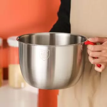 304 Нержавеющая сталь Миска для смешивания салата Яйцо Тесто Таз с нескользящим дном Фрукты Овощи Кухонная утварь