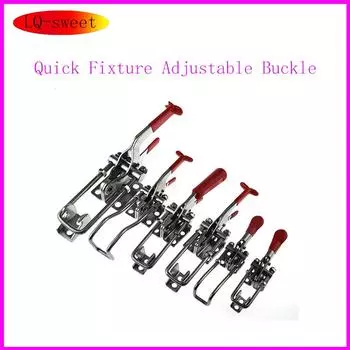 304 нержавеющая сталь / оцинкованное железо быстросъемный регулируемый зажим с пряжкой для коробки горизонтальный зажим для дверного болта