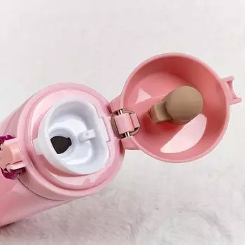 304 Нержавеющая сталь Отказная крышка Чашка-термос Автомобильная чашка для воды Открытие Памятная рекламная подарочная чашка 500ml белый